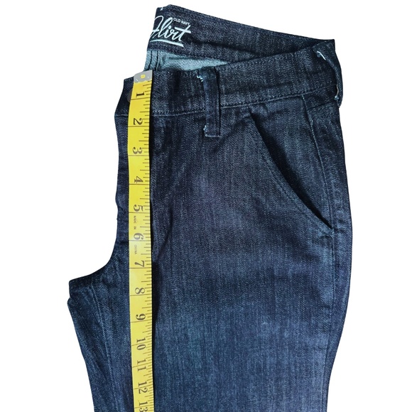 Old Navy Y2K Preppy Bootcut Dark Wash Jeans Sz 2 Low Rise - Picture 4 of 8